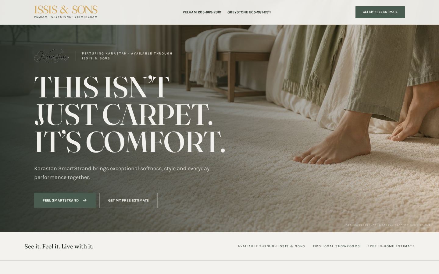 Live Karastan SmartStrand page by Issis & Sons