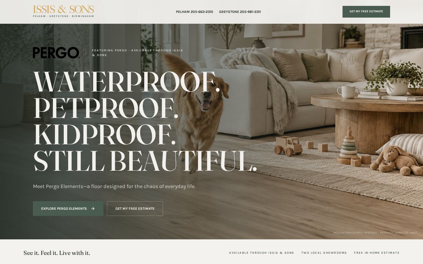 Live Pergo Elements page by Issis & Sons